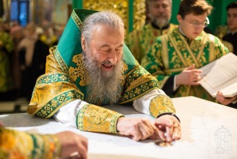 07.12.21 - Митрополит Філарет взяв участь в освяченні нового храму Києво-Печерської Лаври