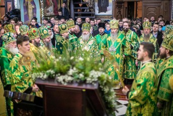 12.03.23 - Архієреї єпархії вшанували пам'ять Собору всіх преподобних Києво-Печерських